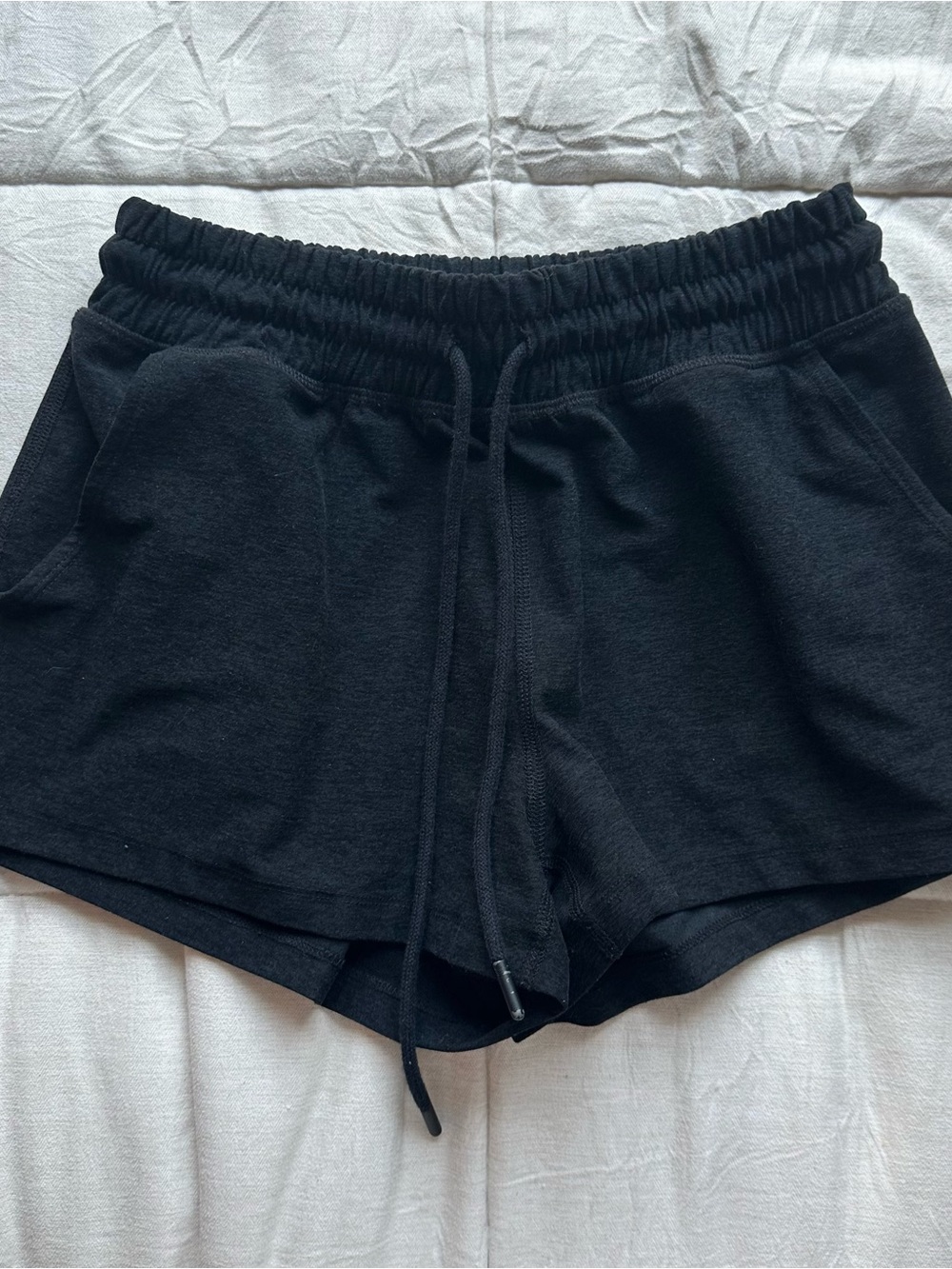 Beyond Yoga Black Athletic Drawstring Shorts